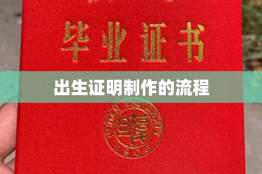 星子出生证明制作的流程